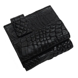 Гаманець зі шкіри крокодила Ekzotic Leather Чорний (cw 91) - Інтернет-магазин спільних покупок ToGether