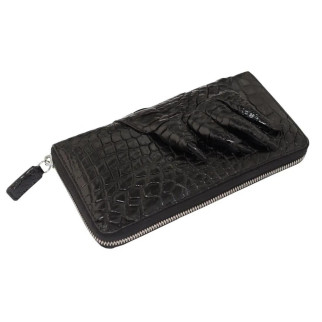 Гаманець-клатч Ekzotic Leather із натуральної шкіри крокодила Чорний (cw 28_1) - Інтернет-магазин спільних покупок ToGether