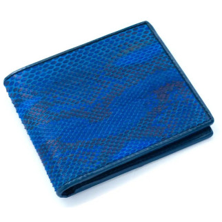 Портмоне зі шкіри пітона Ekzotic Leather Синє (snw 68_5) - Інтернет-магазин спільних покупок ToGether