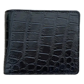 Гаманець чоловічий чорний із натуральної шкіри крокодила Ekzotic Leather (cw 35) - Інтернет-магазин спільних покупок ToGether