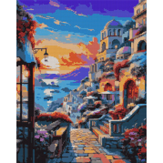 Алмазна мозаїка Santi Захід сонця 40*50см на підрамнику (954791) - Інтернет-магазин спільних покупок ToGether