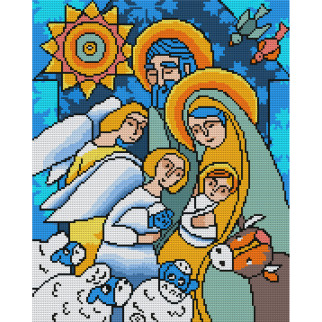 Алмазна мозаїка Santi Різдво 40*50см на підрамнику (954720) - Інтернет-магазин спільних покупок ToGether