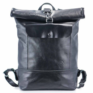 Шкіряний рюкзак Skin and Skin Roll L Чорний (BP01BL) - Інтернет-магазин спільних покупок ToGether