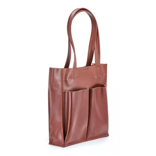 Шкіряна сумка Skin and Skin Noble 35х30х10 см Коньячна (BW03CO) - Інтернет-магазин спільних покупок ToGether