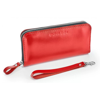 Шкіряний гаманець Skin and Skin Zipper L 21х11.5х2.5 см Червоний (LW06R) - Інтернет-магазин спільних покупок ToGether
