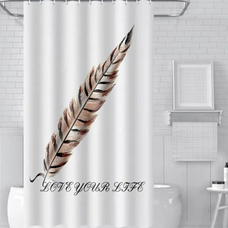 Шторка для ванни та душу водовідштовхувальна Bathlux з кільцями 180х180 см - Інтернет-магазин спільних покупок ToGether