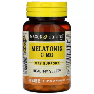 Мелатонін для сну Mason Natural Melatonin 3 mg 60 Tabs - Інтернет-магазин спільних покупок ToGether
