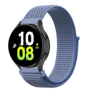 Ремінець нейлоновий на липучці BeWatch для Samsung Galaxy Watch 4/5/6 Блакитний (1011302.2UW) - Інтернет-магазин спільних покупок ToGether