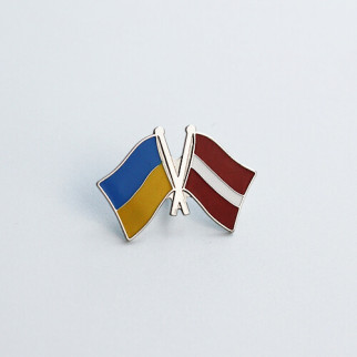 Значок Dobroznak Прапори Україна Латвія 26х17 мм (6066) - Інтернет-магазин спільних покупок ToGether