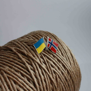 Значок Dobroznak Прапори України Норвегії 26х17 мм (6065) - Інтернет-магазин спільних покупок ToGether