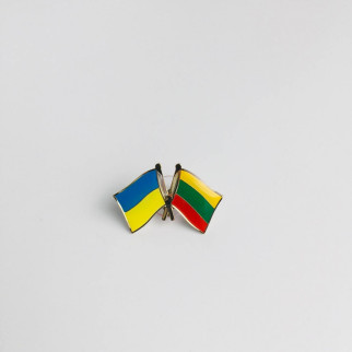 Значок Dobroznak Прапори України Литви 25х17 мм (6103) - Інтернет-магазин спільних покупок ToGether