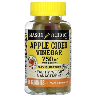 Яблучний оцет Mason Natural Apple Cider Vinegar 250 mg 60 Gummies - Інтернет-магазин спільних покупок ToGether