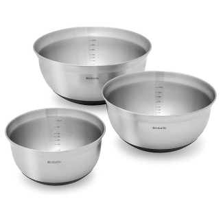 Набір мисок Brabantia Mixing Bowls 3 шт Сталевий (363900) - Інтернет-магазин спільних покупок ToGether