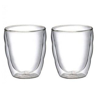 Набір чашок із подвійними стінками Bodum Pilatus 0,08 л 2 шт Прозорий (11477-10) - Інтернет-магазин спільних покупок ToGether