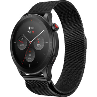 Ремінець 22 мм міланська петля BeWatch для Amazfit GTR 4 Чорний (1020201.6U) - Інтернет-магазин спільних покупок ToGether