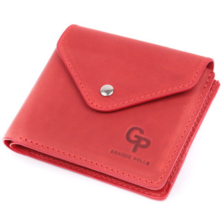 Жіночий гаманець з матової натуральної шкіри Grande Pelle 16804 Червоний - Інтернет-магазин спільних покупок ToGether