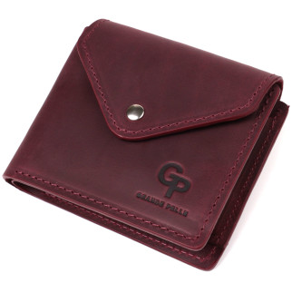 Жіночий гаманець із матової натуральної шкіри Grande Pelle 16805 Бордовий - Інтернет-магазин спільних покупок ToGether