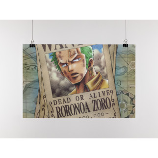 Плакат-постер з принтом Кавун One Piece Ван-Піс Roronoa Zoro Ророноа Зоро ПЛ000679(A4) - Інтернет-магазин спільних покупок ToGether