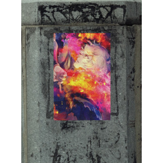Плакат-постер з принтом Кавун Пекельний рай Hell's Paradise Jigokuraku Габімару у вогні використовує А1 ПЛ000686(A1) - Інтернет-магазин спільних покупок ToGether