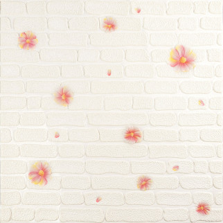 Панель стінова 3D 700х770х4мм рожеві квіти (D) Sticker Wall SW-00001978 - Інтернет-магазин спільних покупок ToGether