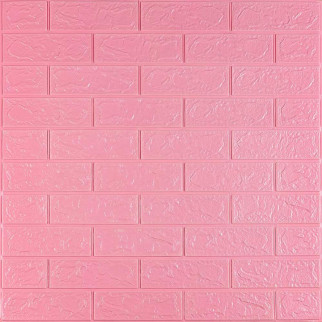 3D панель самоклеюча цегла Рожевий 700х770х3мм (004-3) Sticker Wall SW-00000231 - Інтернет-магазин спільних покупок ToGether