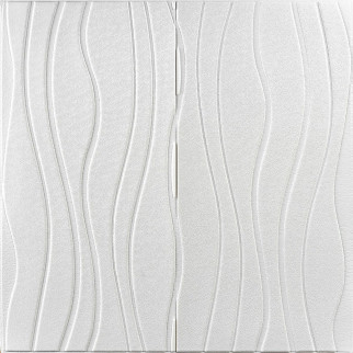 Самоклеюча декоративна стельова стінна 3D панель хвилі 700x700x7мм (166) Sticker Wall SW-00000242 - Інтернет-магазин спільних покупок ToGether