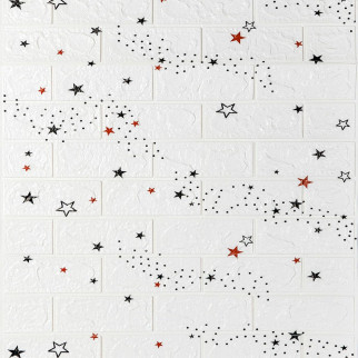 Панель стінова в рулоні 3D 700мм*19,6м*3мм зірки (D) Sticker Wall SW-00001920 - Інтернет-магазин спільних покупок ToGether