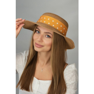 Шляпа-канотьє "Лоранс" (1702) Braxton темно-бежевий + гірчичний 56-58 - Інтернет-магазин спільних покупок ToGether