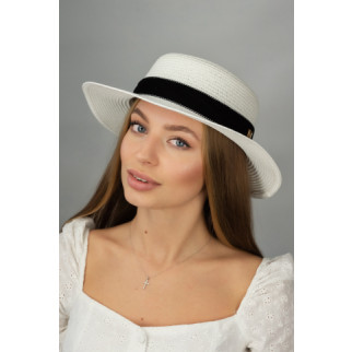 Шляпа-канотьє "Ізабель" (1705) Braxton білий 56-58 - Інтернет-магазин спільних покупок ToGether