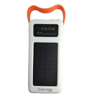 Powerbank портативна батарея Bilitong S-13, Solar Charge, Cable Micro/iPhone/TypeC, 60000 mAh White - Інтернет-магазин спільних покупок ToGether