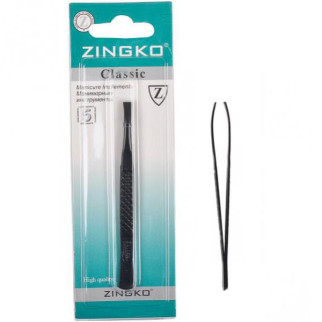 Пінцет прямий "Zingko Classic" сталь, чорний 10 см X1-13 3 шт. в уп. // | X1-13(90274) - Інтернет-магазин спільних покупок ToGether