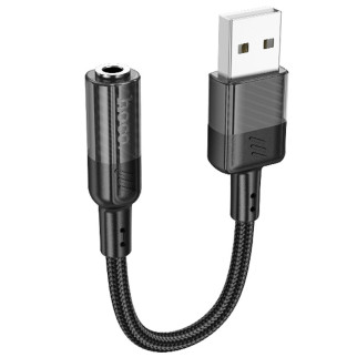 Переходник Aux Hoco LS37 Spirit transparent external sound card USB to 3.5mm - Інтернет-магазин спільних покупок ToGether