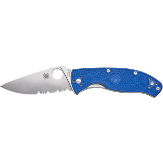 Ніж Spyderco Tenacious blue напівсерейтор - Інтернет-магазин спільних покупок ToGether