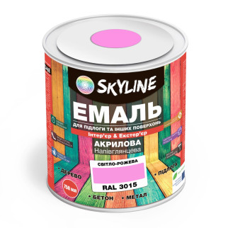 Емаль для підлоги SkyLine Рожева RAL 3015 0.75 л - Інтернет-магазин спільних покупок ToGether