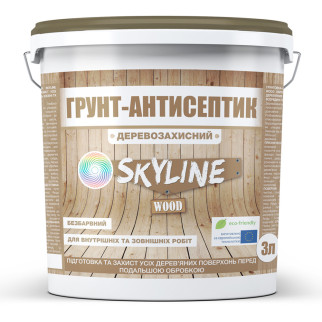 Грунт-антисептик деревозахисний Skyline 3 л - Інтернет-магазин спільних покупок ToGether