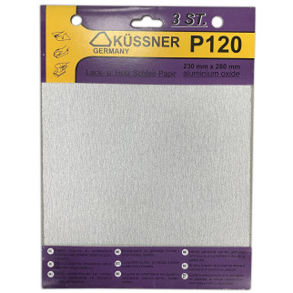 Папір наждачний Kussner PS33 для фарб, лаків та шпаклівок P120, 230x280 мм, уп. 3 шт. - Інтернет-магазин спільних покупок ToGether