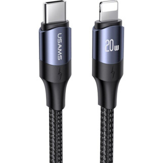 Кабель Usams US-SJ521 U71 Type-C to Lightning 20W PD Fast Charging &amp; Data Cable 1.2m Black (SJ521USB01) - Інтернет-магазин спільних покупок ToGether