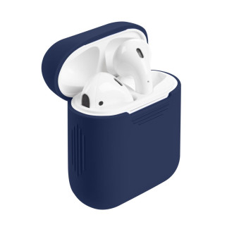 Силіконовий чохол для навушників Airpods 2 (Темно-синій) - Інтернет-магазин спільних покупок ToGether