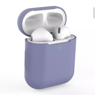 Силіконовий чохол для навушників Airpods 2 (Темно-бузковий) - Інтернет-магазин спільних покупок ToGether