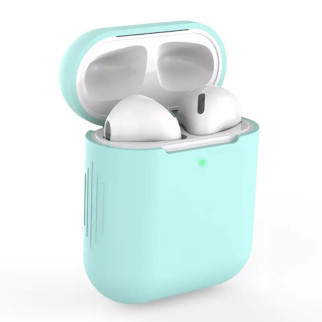 Силіконовий чохол для навушників Airpods 2 (Бірюзовий) - Інтернет-магазин спільних покупок ToGether
