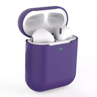 Силіконовий чохол для навушників Airpods 2 (Фіолетовий) - Інтернет-магазин спільних покупок ToGether