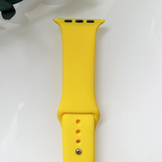 Силіконовий ремінець для розумного годинника Smart Watch 38/40 (Жовтий) - Інтернет-магазин спільних покупок ToGether