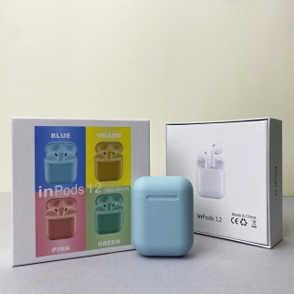 Бездротові навушники i12 Pods (Блакитний) - Інтернет-магазин спільних покупок ToGether