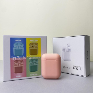 Бездротові навушники i12 Pods (Рожевий) - Інтернет-магазин спільних покупок ToGether