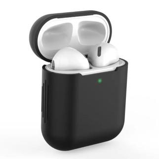 Силіконовий чохол для навушників Airpods 2 (Чорний) - Інтернет-магазин спільних покупок ToGether