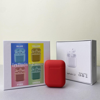 Бездротові навушники i12 Pods (Червоний) - Інтернет-магазин спільних покупок ToGether