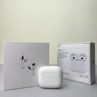 Бездротові навушники AirPods 3 Lux (Білий) - Інтернет-магазин спільних покупок ToGether