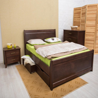 Ліжко Сіті фільонка з ящиками 1600*2000 венге - Інтернет-магазин спільних покупок ToGether