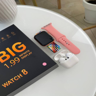 Комплект Infinity (Watch 8 + Pro 4) Рожевий - Інтернет-магазин спільних покупок ToGether