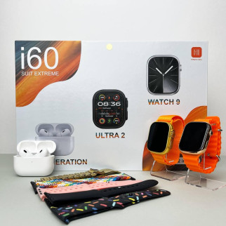 Комплект i60 (Ultra 2 + Watch 9 + Pro 2) Помаранчевий - Інтернет-магазин спільних покупок ToGether